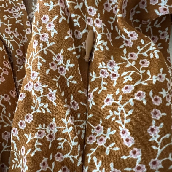 Free People French Quarter Mini Dress Mustard Floral V Neck Faux
Wrap Boho XS - Picture 7 of 9